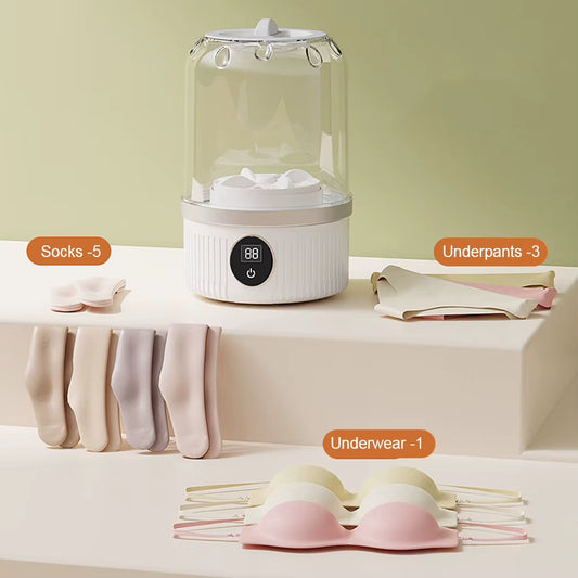 Cordless Small Washing Machine with Laundry Cup Automatic Laundry Cup Rechargeable Portable Washing Machine for Baby Clothes