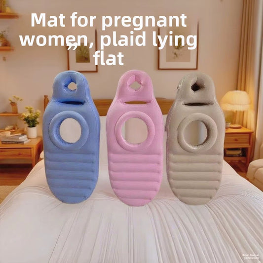PVC Flocking Inflatable Maternity Pad Sleeping Pillow Inflatable Pad Surface Flocking Inflatable Lying Pad