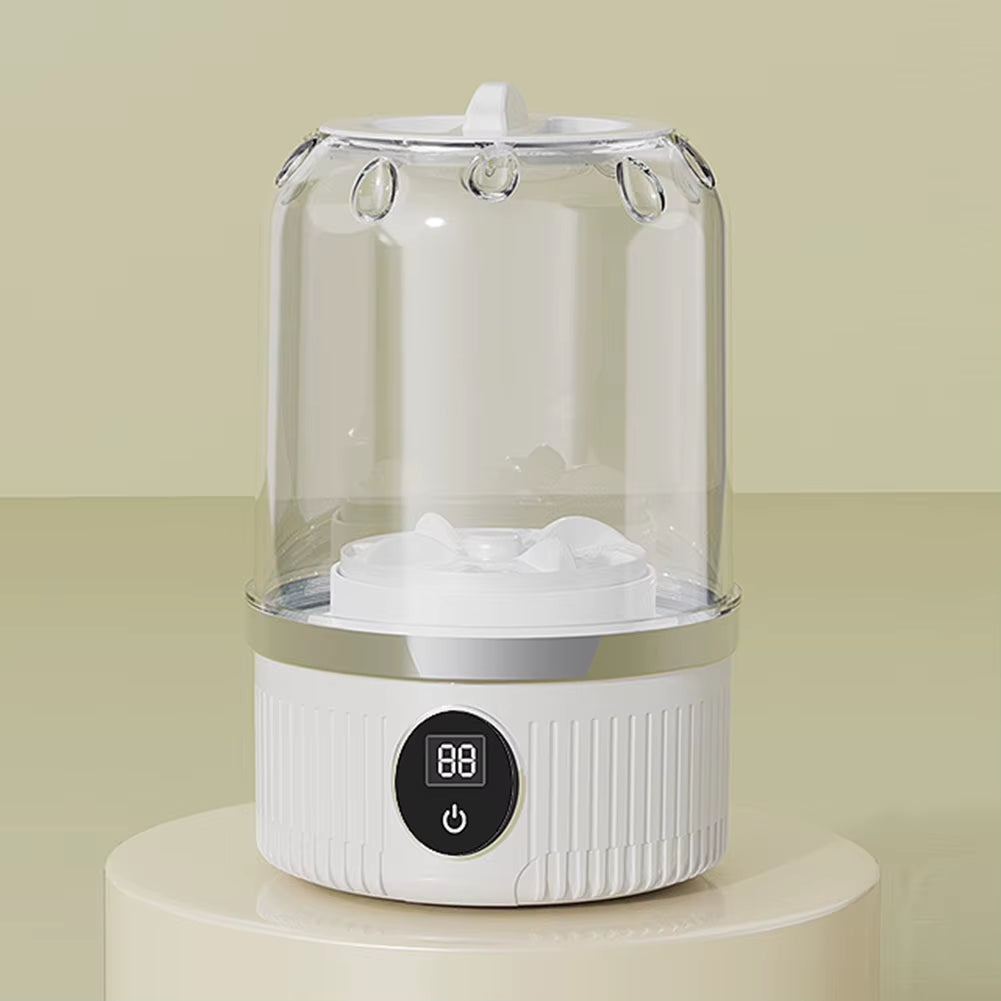 Cordless Small Washing Machine with Laundry Cup Automatic Laundry Cup Rechargeable Portable Washing Machine for Baby Clothes