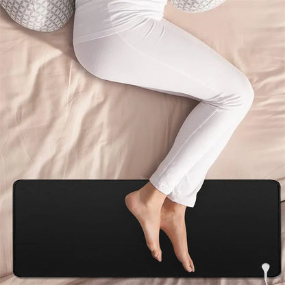 Earthing Mat with Wristband Soft PU Grounding Mat Pad Healthy Balance for Anxiety Relief & Better Sleep Earth Connected Therapy