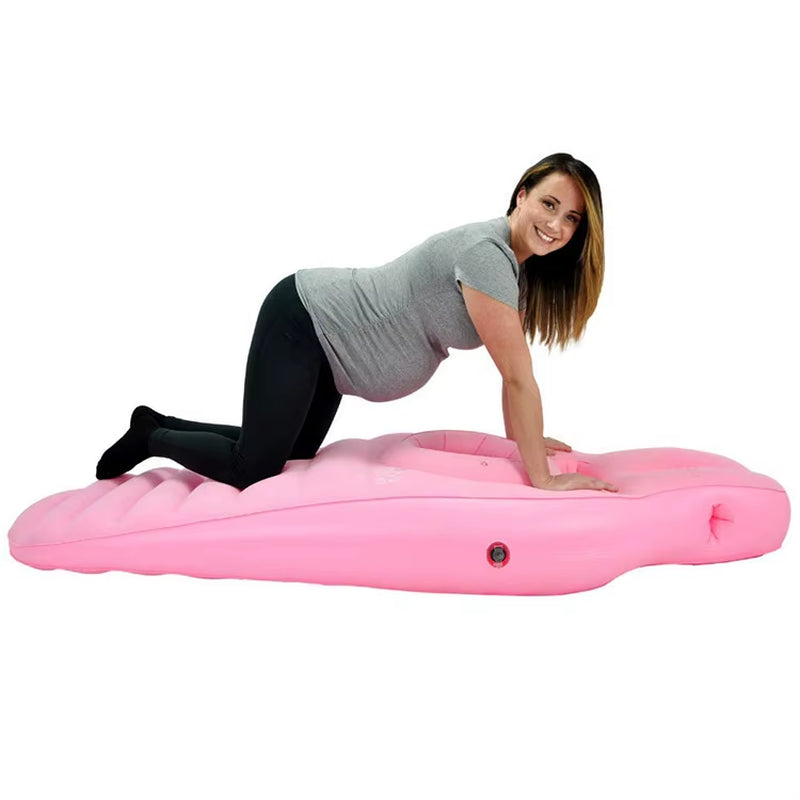 PVC Flocking Inflatable Maternity Pad Sleeping Pillow Inflatable Pad Surface Flocking Inflatable Lying Pad